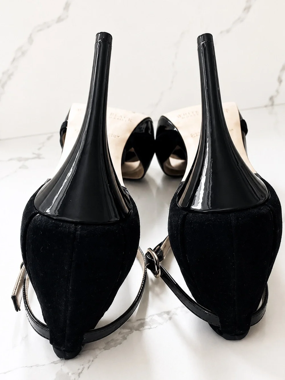 White House Black Market Viviana Black Size 8 Heels - Picture 8 of 10